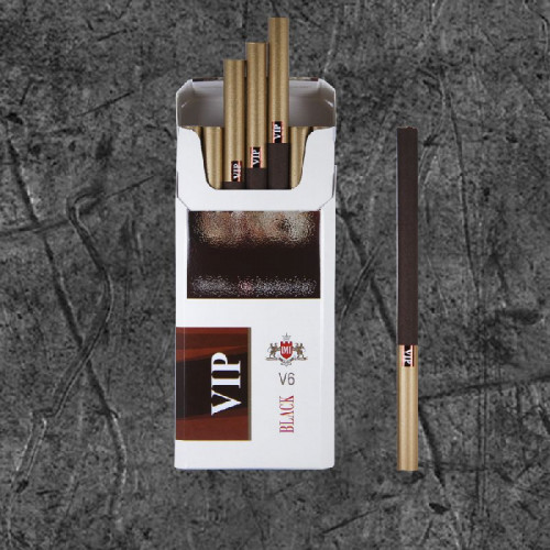 Сигареты Вип Блек Слим (Vip Black Slims 6.2/100)